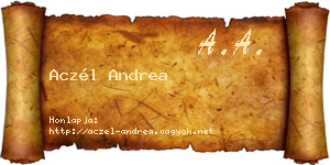 Aczél Andrea névjegykártya